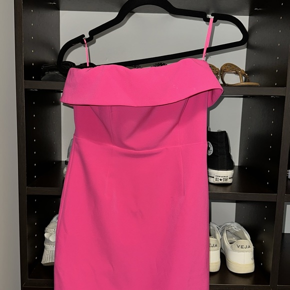 Bardot Women's Pink Georgia Ruffle Strapless Cocktail Sheath Dress - Picture 3 of 7